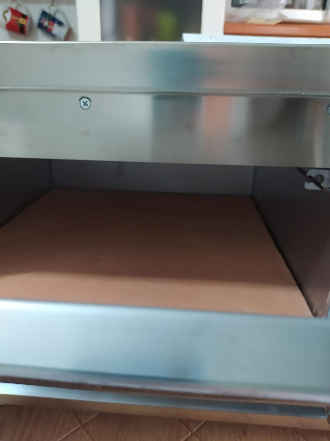 Megashopitalia Casapulla Keks aus feuerfestem Stein für Pizzaofen Saputo Made in Italy (L 40 x B 40