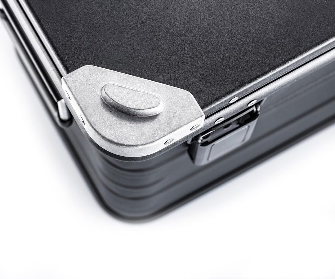 AluVault 081L – Alubox mit Deckel, Aluminium Aufbewahrungsbox, Alukiste, Spritzwassergeschützt, Stau