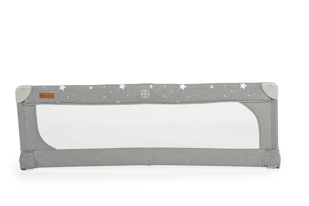Cangaroo Bettschutzgitter Leinen 130 cm Bettgitter Rausfallschutz Front klappbar grau, grau