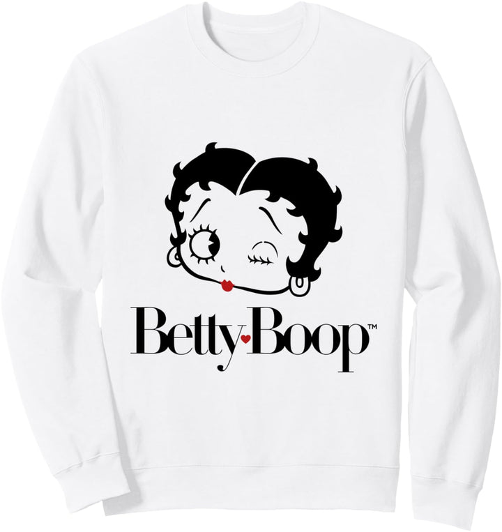 Betty Boop Rotes Herz Wink Sweatshirt