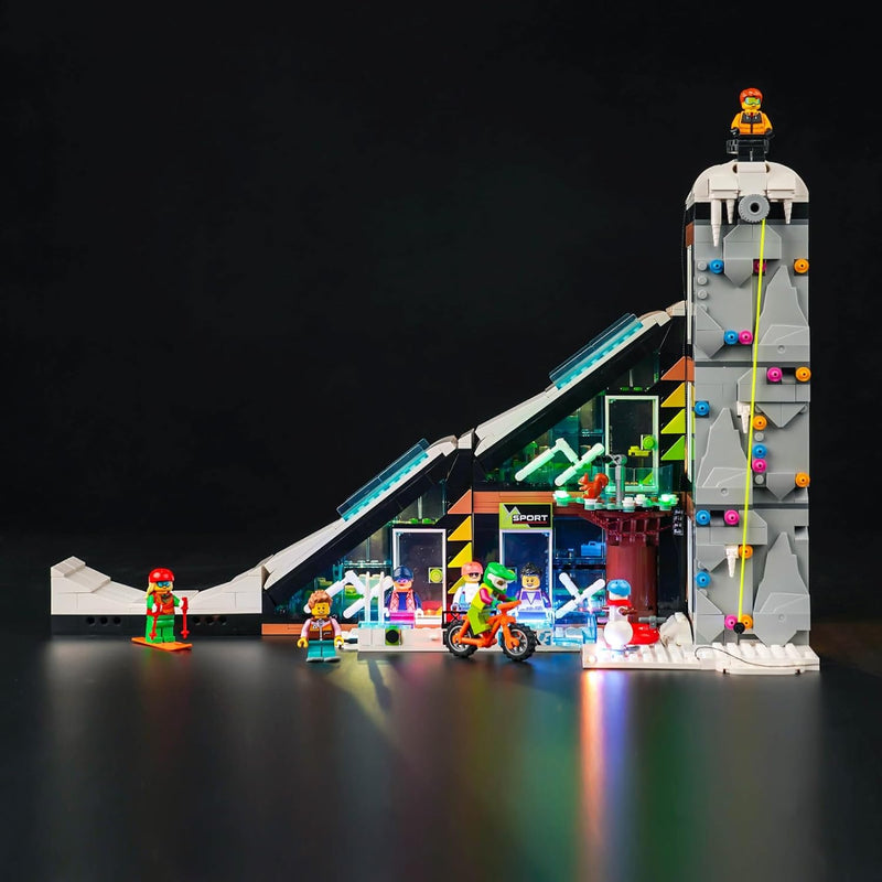 Led Licht Set für Lego Ski and Climbing Center 60366 (Kein Lego), Dekorationsbeleuchtungsset für Leg