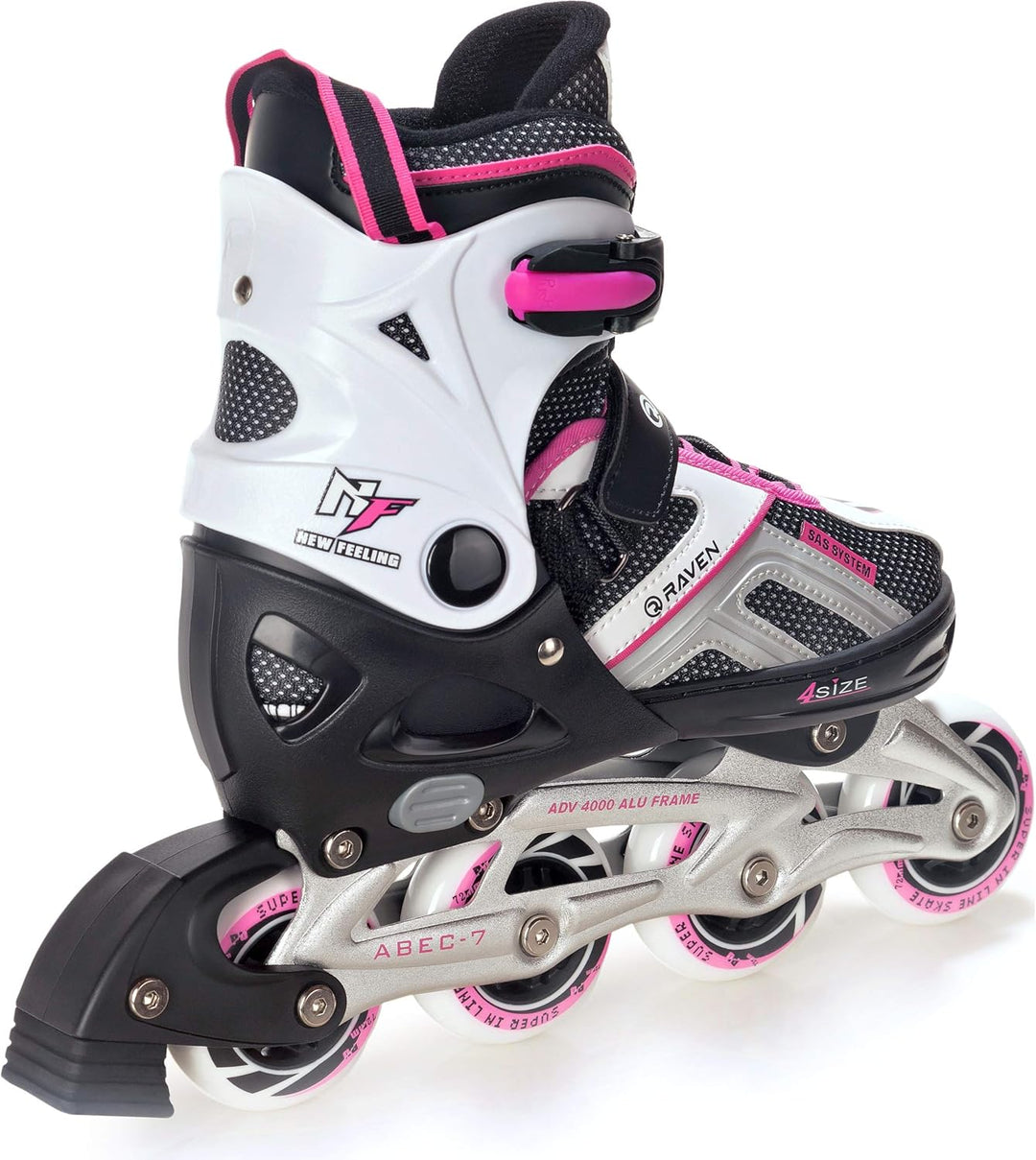 RAVEN Pulse Inline Skates Inliner für Kinder und Erwachsene OPTIONAL 2in1 mit Schlittschuhen verstel