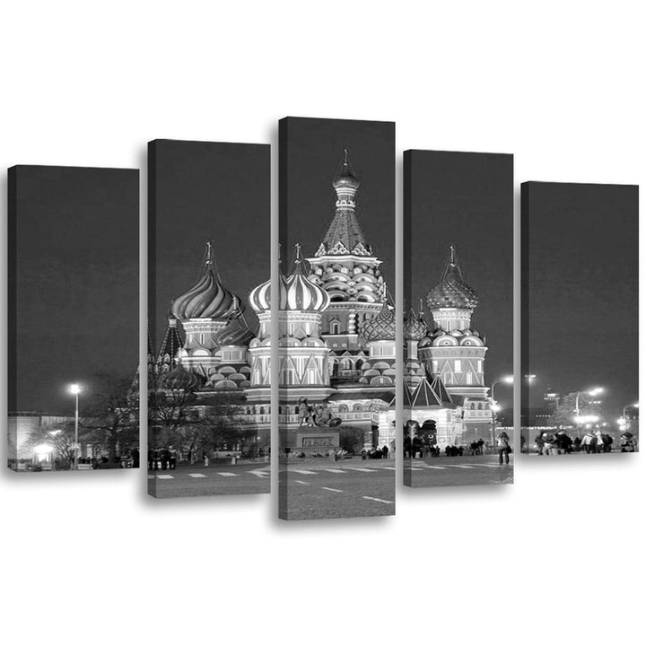 Feeby. Leinwandbild - 5 Teile - Bilder, Wand Bild, Wandbilder, Kunstdruck XXL, 5-Teilig, Typ A, 200x