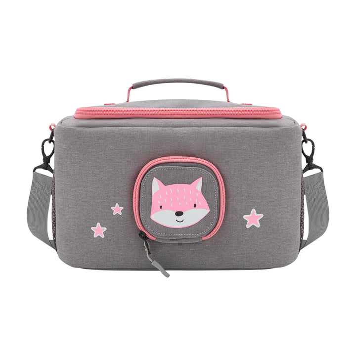 JP Journey Tasche für Toniebox - BoxBag für Figuren, Box und Zubehör auf Reisen und im Auto (Grau-Ro