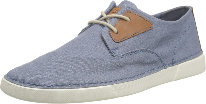 Clarks Herren Gereld Tie Sneaker 39.5 EU Blue Textile, 39.5 EU Blue Textile