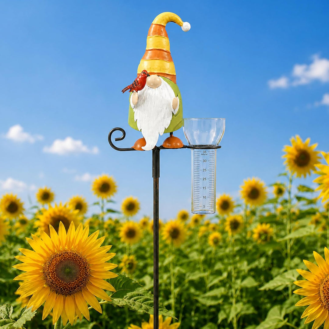 Pommerntraum ® | Regenmesser Niederschlagsmesser Pluviometer Gartendekoration Gartenstecker Zwerg Wi