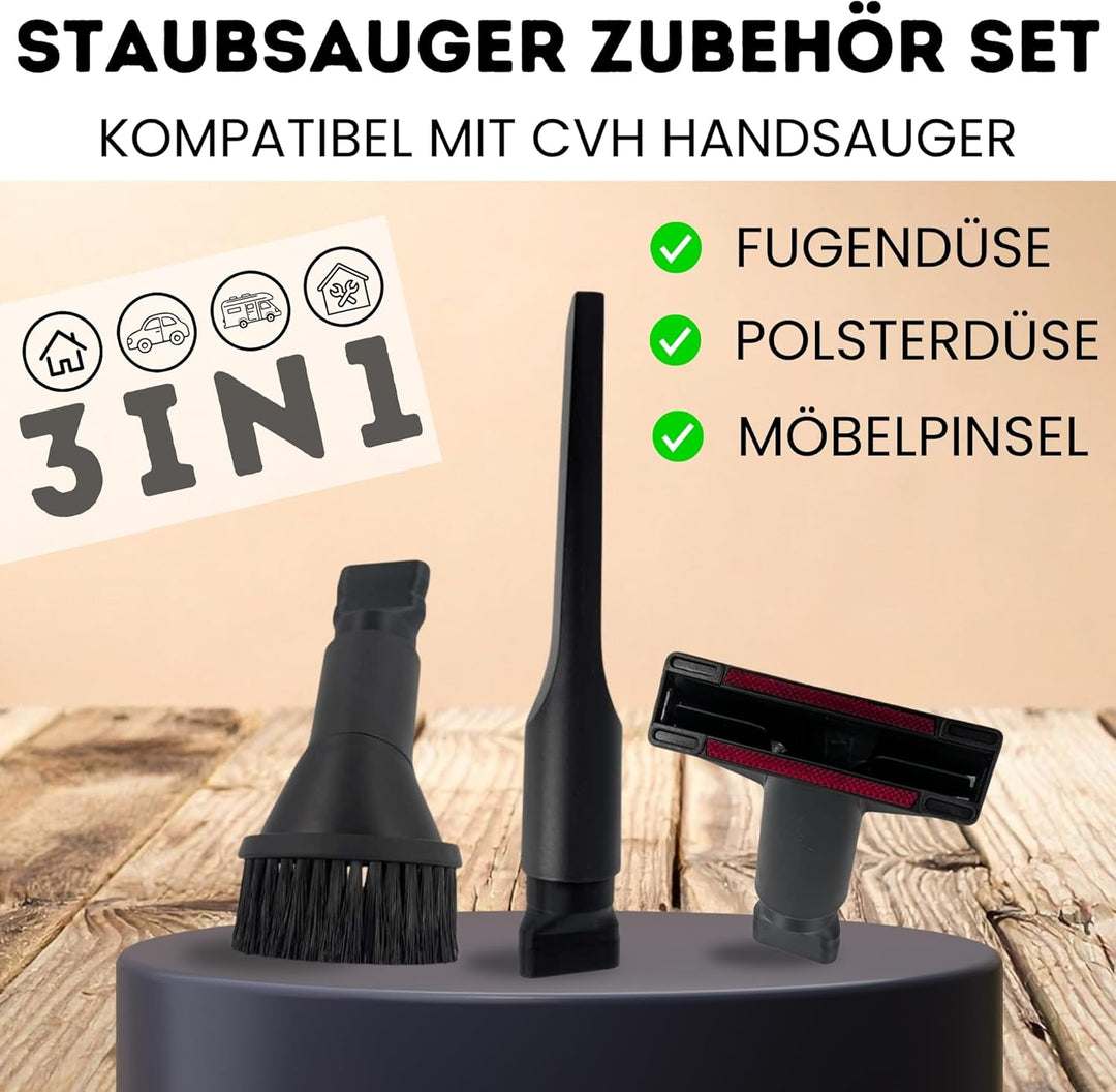 Staubsauger Düsen Set kompatibel mit Kärcher CVH Handstaubsauger HANDSAUGER I CVH1 CVH2 CVH3 Düse Bü
