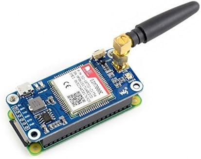 Waveshare Raspberry Pi NB-IoT/eMTC/Edge/GPRS/GNSS HAT Module Based SIM7000E Support TCP, UDP, PPP, H