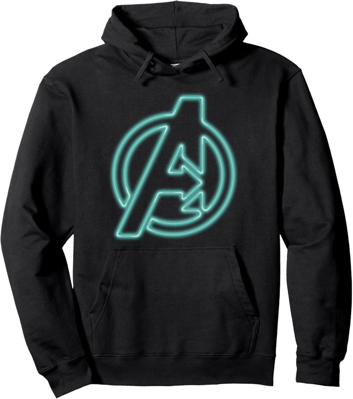 Marvel Avengers Neon Blue Symbol Pullover Hoodie
