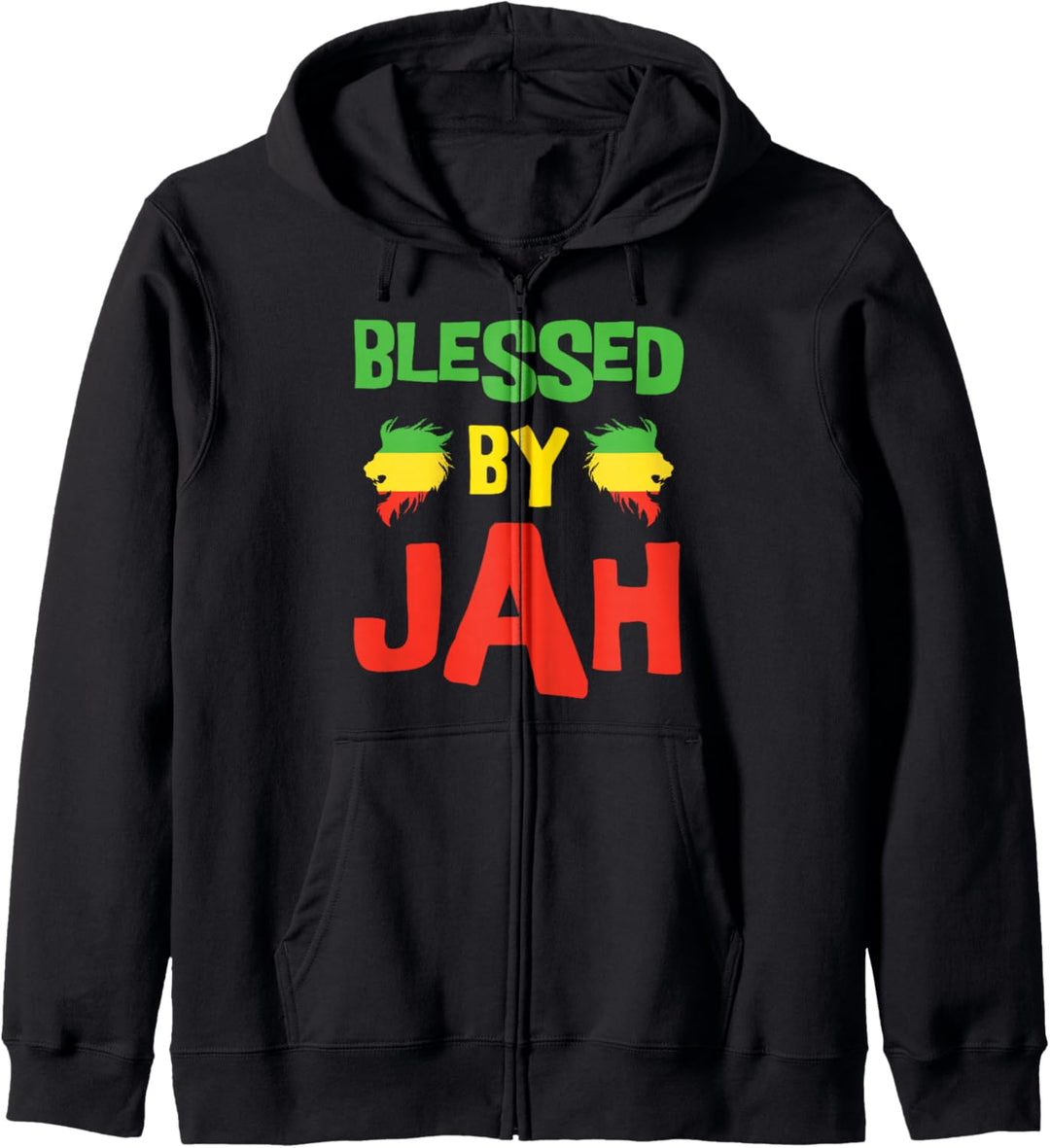 Rasta Kleidung Herren Reggae Lion Dreadlocks Herren Kapuzenjacke