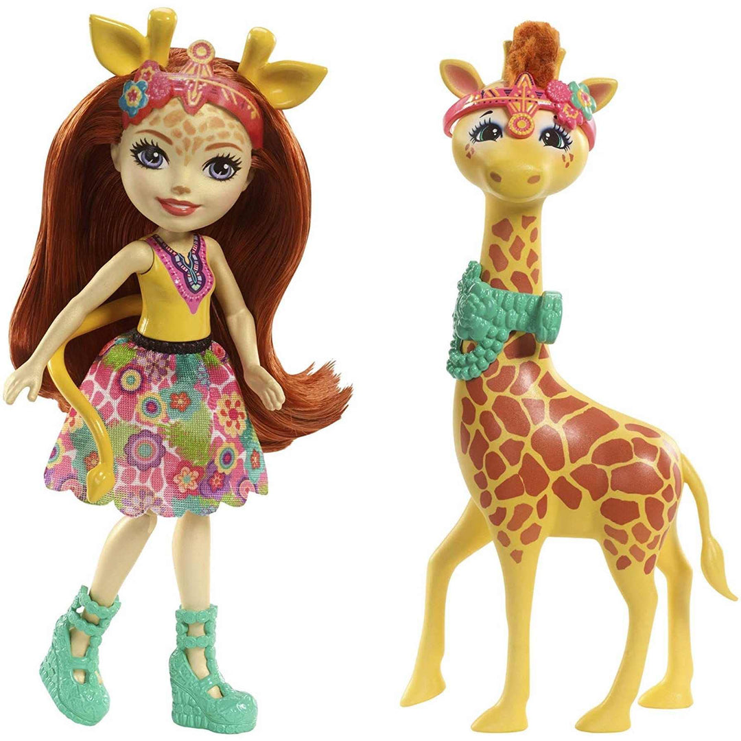 Mattel Enchantimals FKY74 Themenpack Gillian Giraffe, Spiel, Bunt, Única Giraffen Themenpack, Giraff