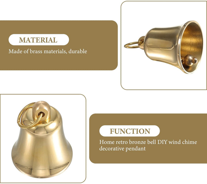 Vintage Bell Anhänger Messing Glocke Zum Aufhängen Für Windspiel Deko Weihnachten DIY Handwerksglock