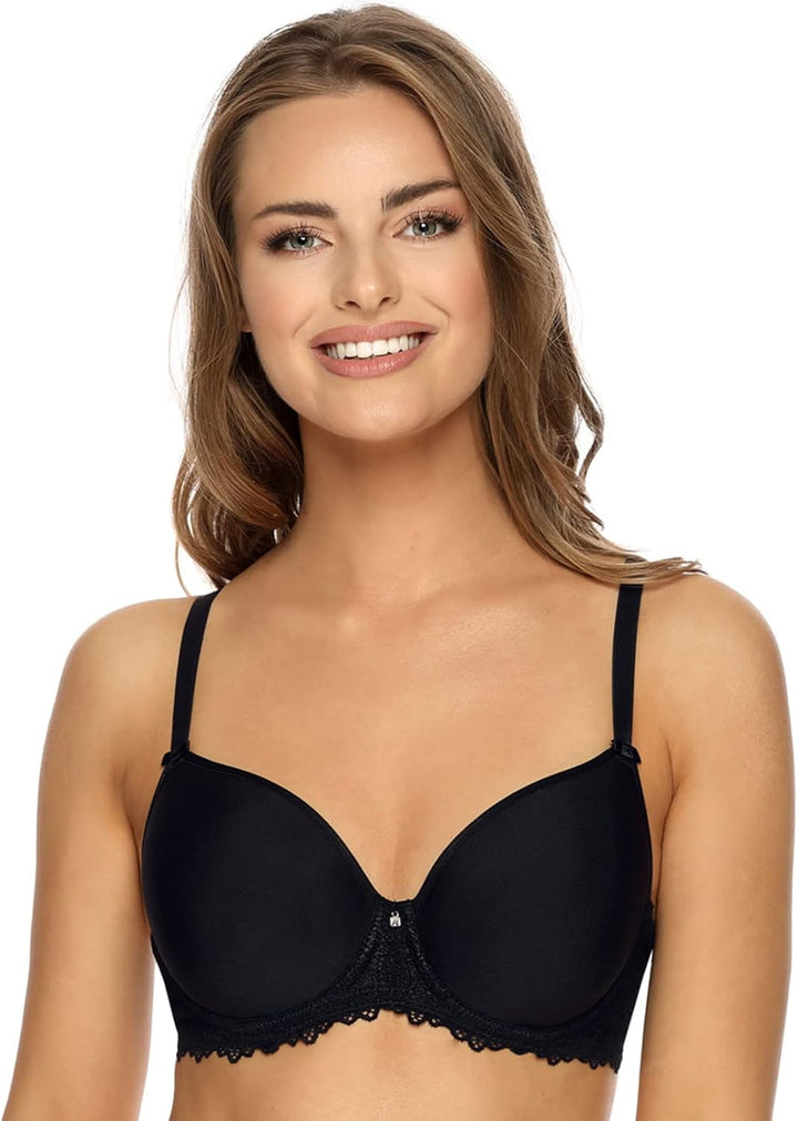 VIANIA! 2er Pack Spacer Bügel BH Leni 204461 95F Schwarz, 95F Schwarz