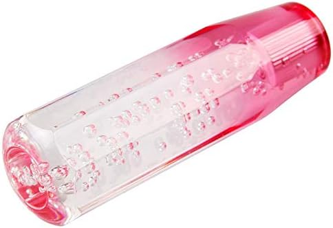 Riloer Universal Handschaltknopf, Crystal Bubble Pink + Weiss Schaltknauf （20CM）, 20CM