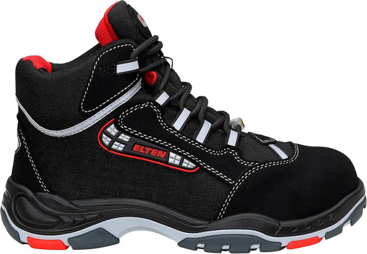 ELTEN Sicherheitsschuhe Sander ESD S3, Herren, Sportlich, Leicht, Schwarz, Kunststoffkappe Unisex Si
