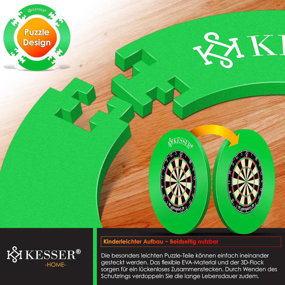 KESSER® Dartscheibe Catchring Schutzring Ø45cm | Auffangring rund Stabiler Wandschutz Zubehör | pass