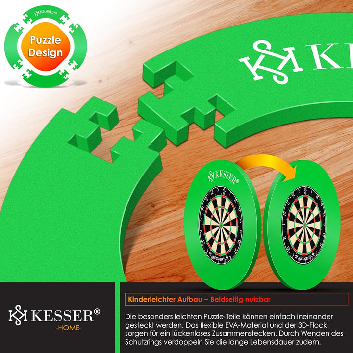 KESSER® Dartscheibe Catchring Schutzring Ø45cm | Auffangring rund Stabiler Wandschutz Zubehör | pass