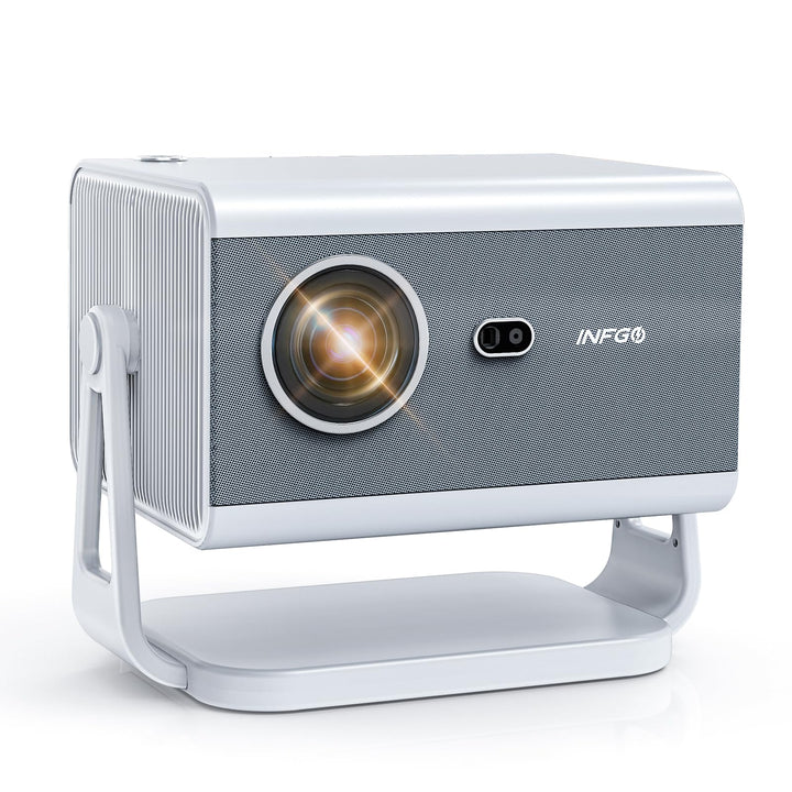 INFGO Heimkino Beamer, 4K Unterstützt, 1080P Full HD Beamer mit 28000 Lumen, WiFi 6 & Bluetooth 5.4,