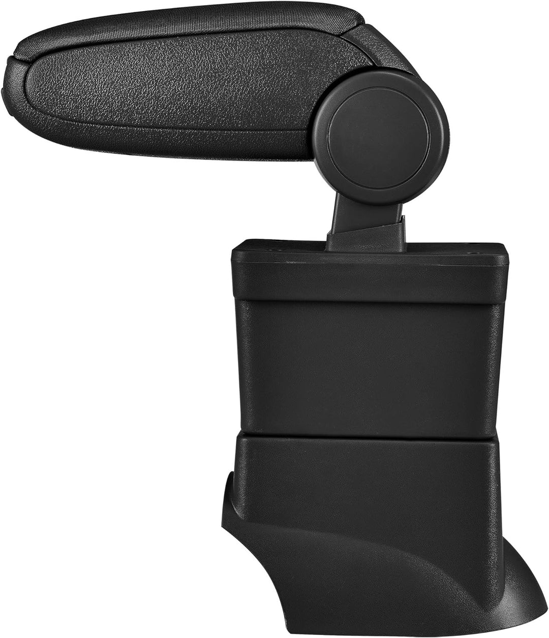 Mittelarmlehne Armauflage mit Staufach gepolstert Textil schwarz