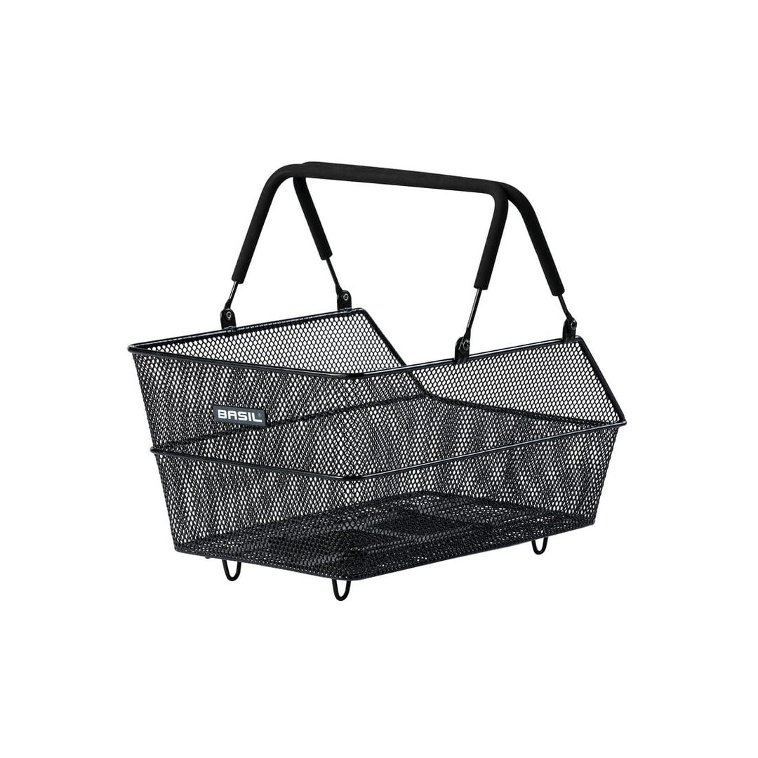 Basil Cento MIK Fahrradkorb, Schwarz – abschliessbares MIK-System inkl., wetterfest, robust, 21 Lite