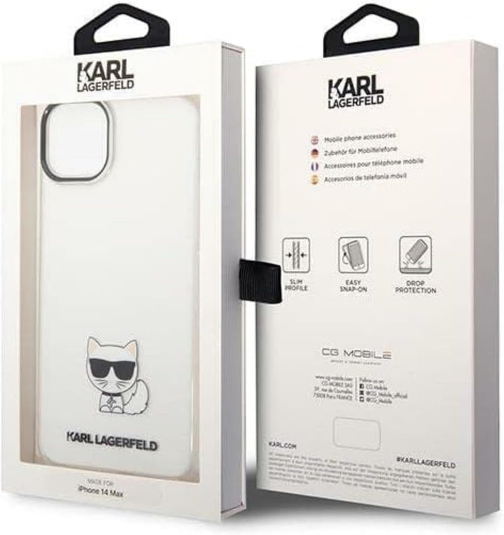 KARL LAGERFELD KLHCP14MCTTR hülle für iPhone 14 Plus 6,7" hardcase transparent Choupette Body