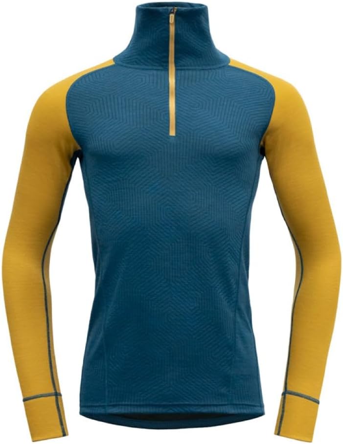 Devold Herren Duo Active Merino 210 Z.Neck Tshirt XL Flood/Arrowwood, XL Flood/Arrowwood