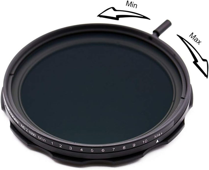 JONGSUN Variable ND Filter 77mm, S-Pro HD MRC 16-Schicht Nanobeschichtung, ND2-ND1000, Kameraneutral