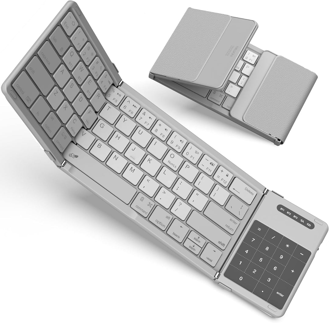 Nillkin Faltbare Reise-Tastatur mit Touchpad und Zahlenblock, drahtlose Bluetooth-Portabel-Falt-Tast
