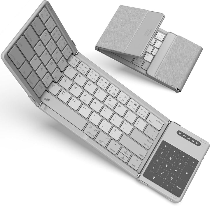 Nillkin Faltbare Reise-Tastatur mit Touchpad und Zahlenblock, drahtlose Bluetooth-Portabel-Falt-Tast