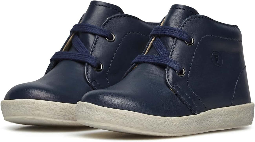 Falcotto Schnürschuhe aus gebürstetem Nappaleder 19 EU Blau Navy F Do Osso 1c50, 19 EU Blau Navy F D