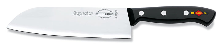 F. DICK Santoku, Küchenmesser, Superior (Messer mit Klinge 18 cm, X55CrMo14 Stahl, nichtrostend, 56°