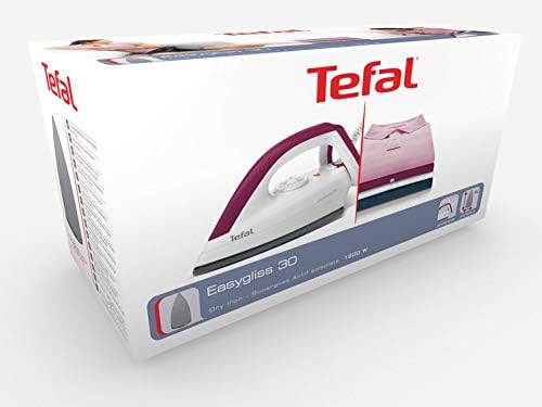 Tefal FS4030 Trockenbügeleisen Easygliss | 1200W | Durilium Bügelsohlen-Technologie | Thermostat | B