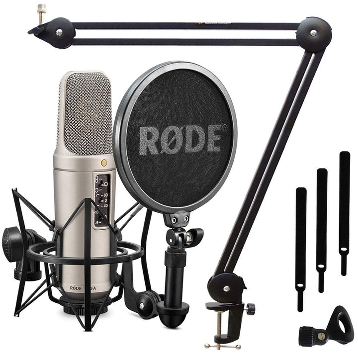 Rode NT2-A Kondensator Mikrofon Set + keepdrum MS138 Tisch-Stativ Mikrofonarm