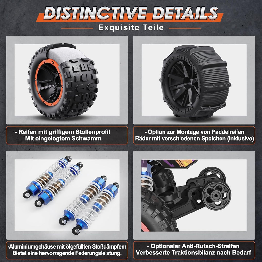 HAIBOXING 1:16 RC Autos Bündelung, enthält 16889 Brushed 36 KM/H Truck & 16890A Brushless 48 KM/H Hi