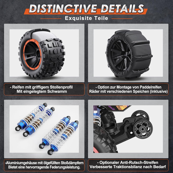 HAIBOXING 1:16 RC Autos Bündelung, enthält 16889 Brushed 36 KM/H Truck & 16890A Brushless 48 KM/H Hi