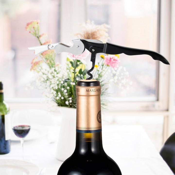 8 Stück Kellnermesser, 3-in-1 Flaschenöffner, Korkenzieher Edelstahl, Weinöffner für Sommeliers, Kel