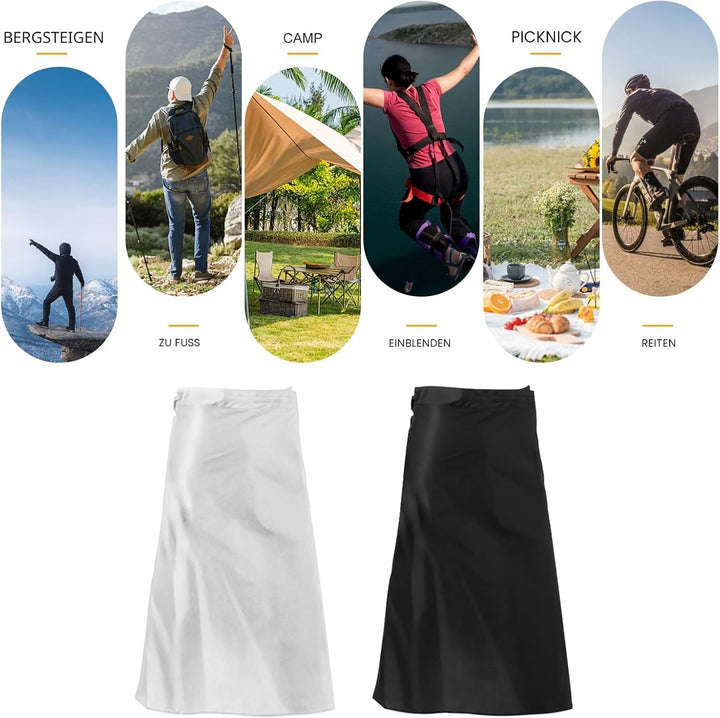 Ultraleichter, dünner Regenrock, wasserdicht, leicht, 15D-Nylon, Kilt-Regenhose, Wandern, multifunkt