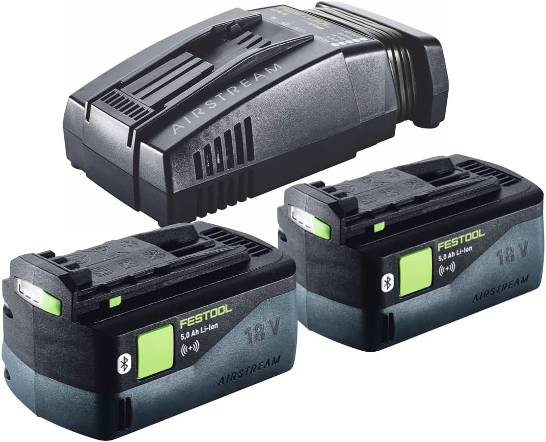 Festool Akku-Handkreissäge HKC 55 5,0 EBI-Plus-SCA (mit Akkupacks, Schnellladegerät, Kreissägeblatt,