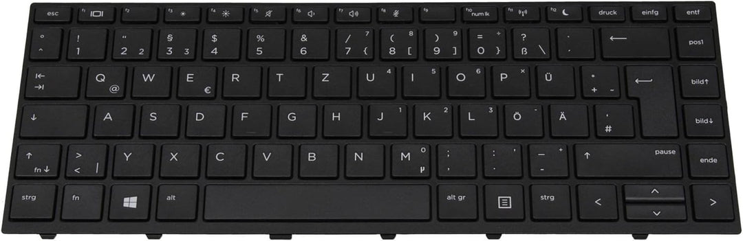 IPC-Computer HP L01072-041 Original Tastatur DE (deutsch) schwarz/schwarz matt ohne Numpad für ProBo