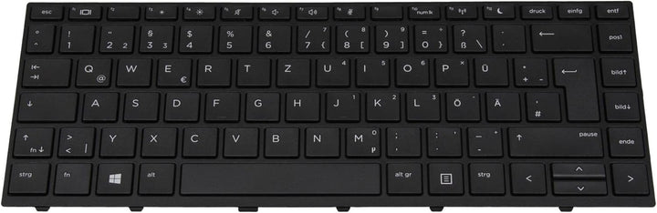 IPC-Computer HP L01072-041 Original Tastatur DE (deutsch) schwarz/schwarz matt ohne Numpad für ProBo