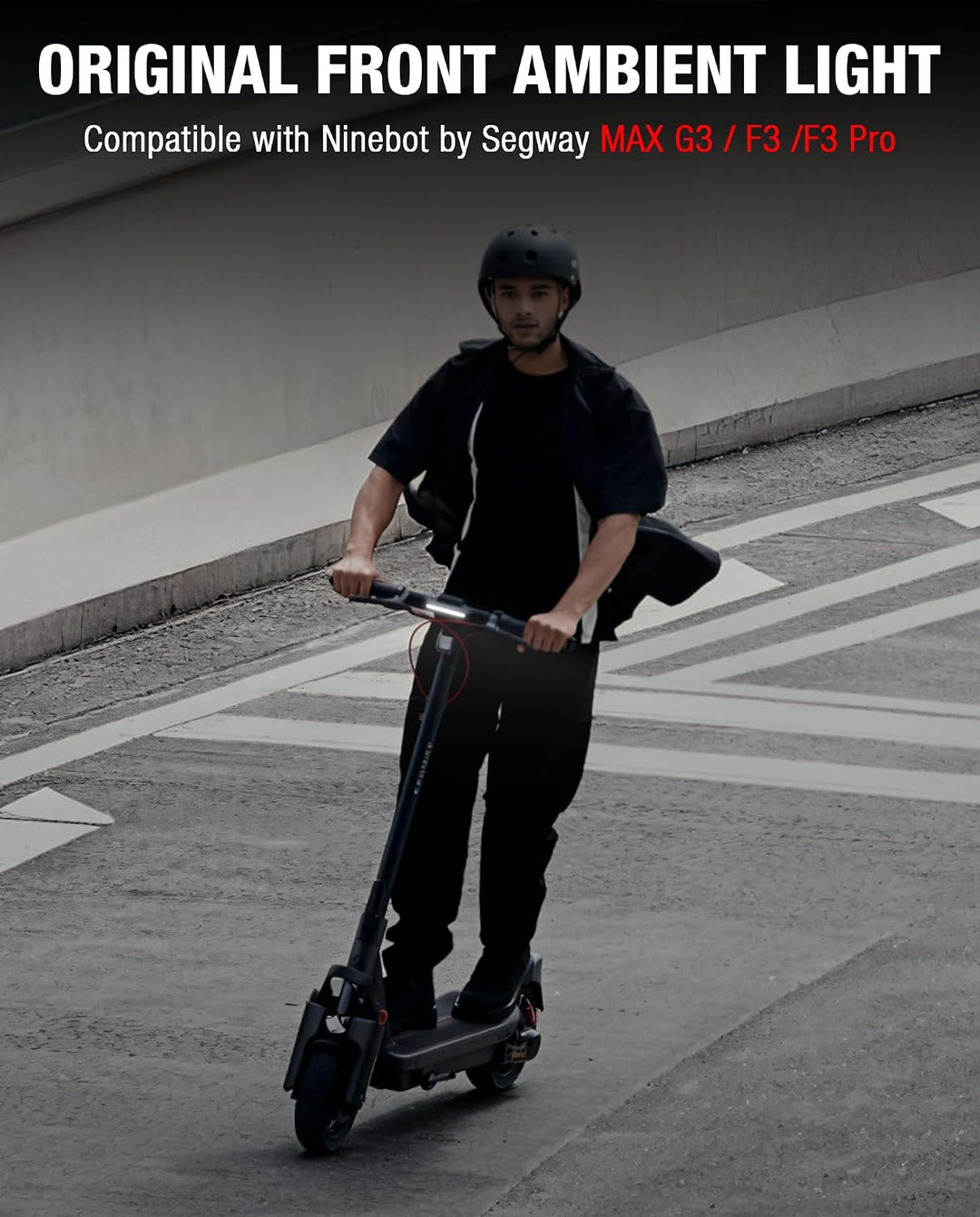 Licht für den Tagesbetrieb, kompatibel mit Segway Ninebot MAX G3 / F3 / F3 PRO E-Scooter, Ambienteli