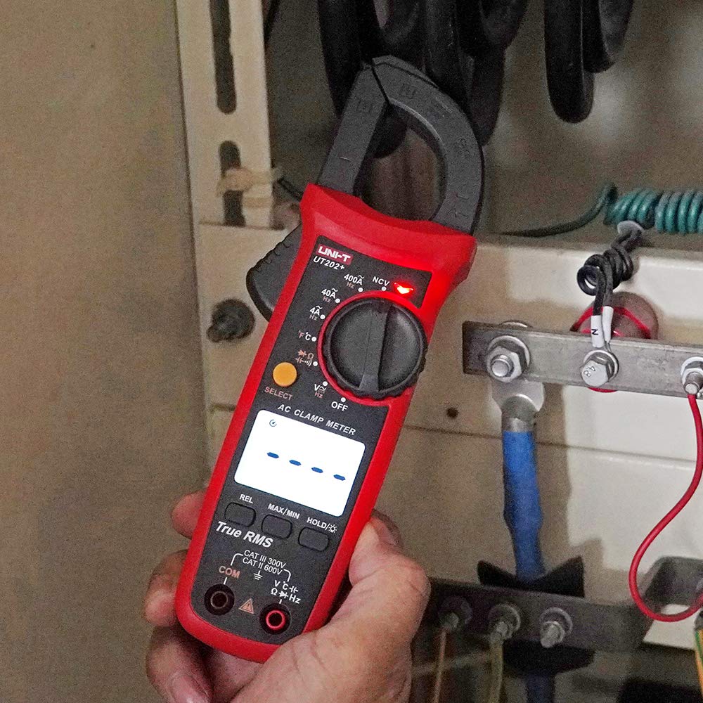 UNI-T UT202+ Multimeter Auto Range True RMS Clamp Meter with LCD Display Strommesszange