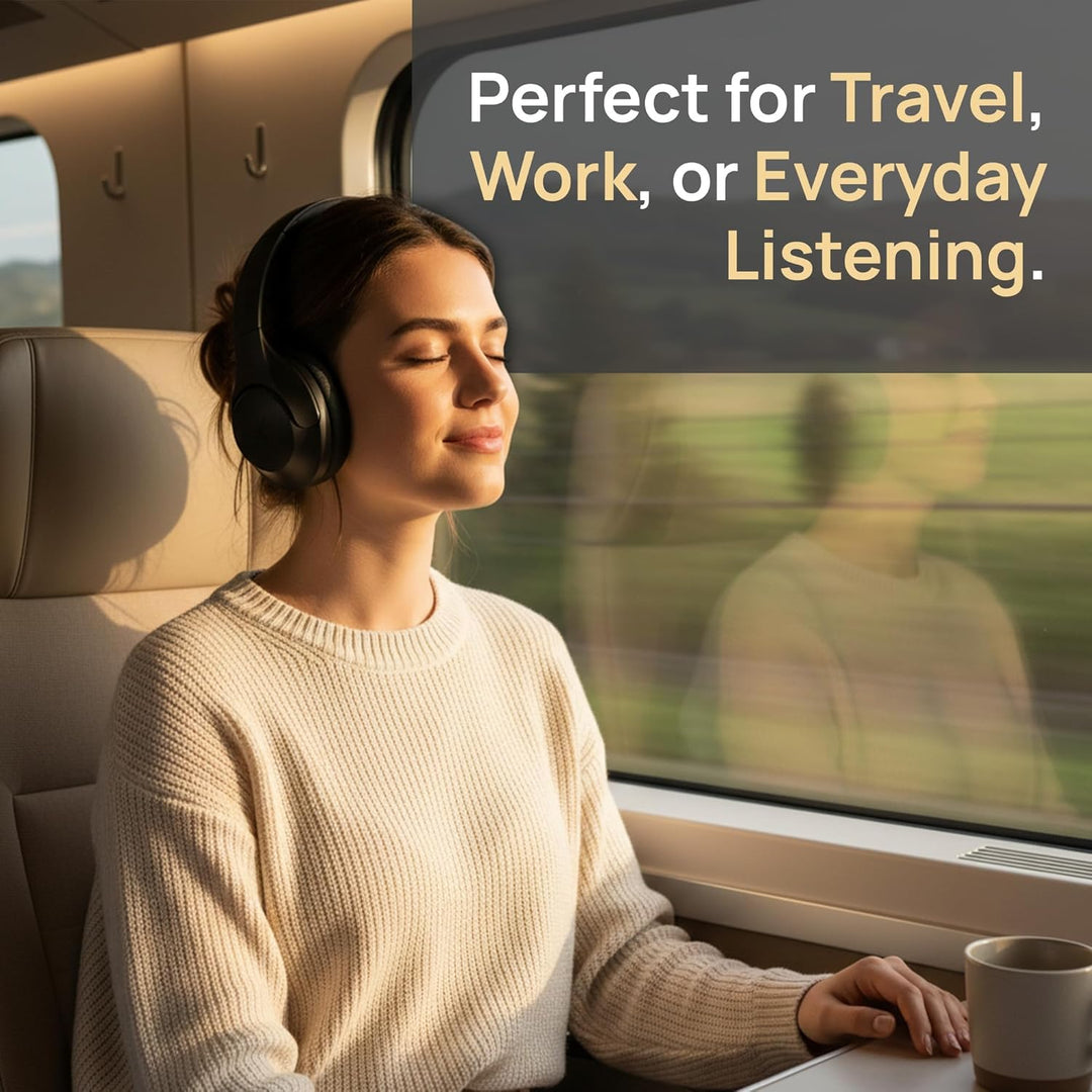 VolkanoX VXH200 Over-Ear Kopfhörer Kabellos Bluetooth 5.3 mit Active Noise Cancelling (ANC) – 60 Std