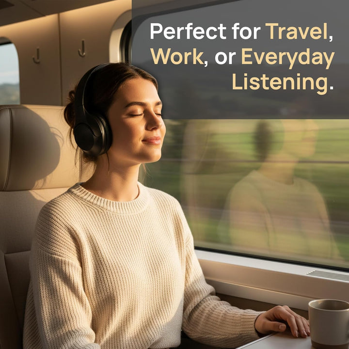 VolkanoX VXH200 Over-Ear Kopfhörer Kabellos Bluetooth 5.3 mit Active Noise Cancelling (ANC) – 60 Std