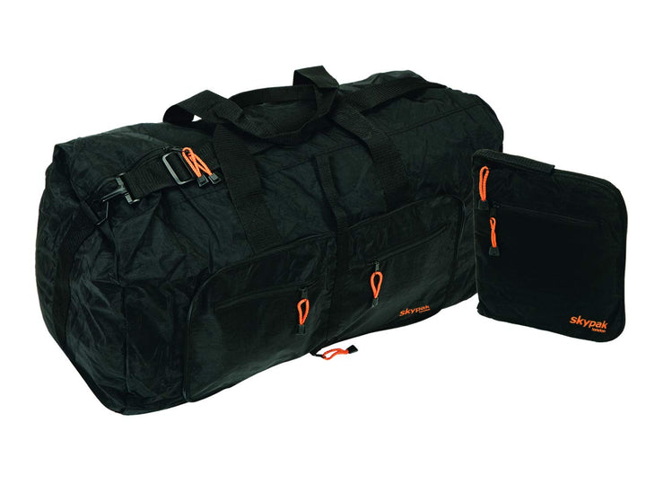 Skypak Faltbare Reisetasche, 90 l, Schwarz, Schwarz, 75 x 30 x 40cm, KJ01