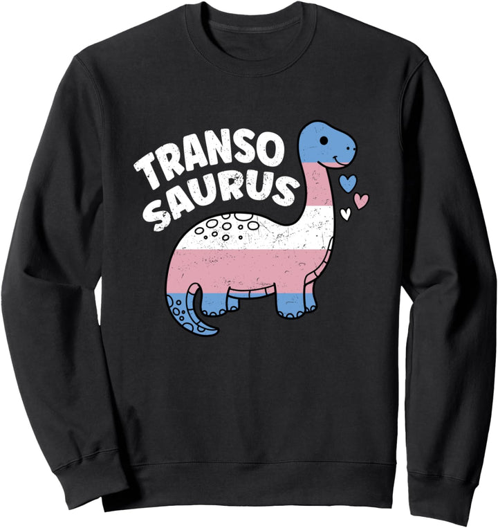 Transosaurus LGBTQ Transgender Dino Sweatshirt