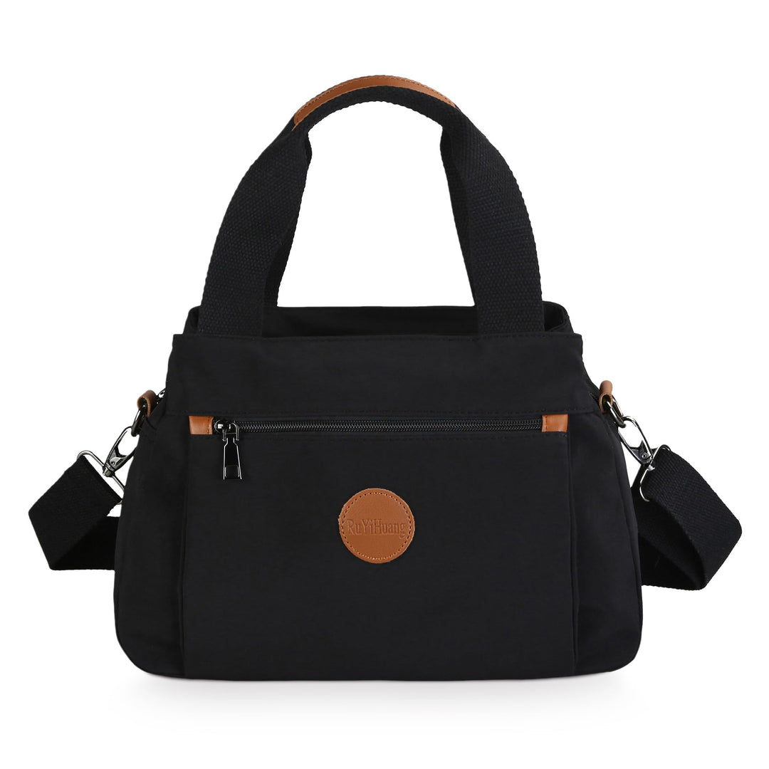 DIRRONA Handtasche Damen – Nylon Umhängetasche mit Verstellbaren Schultergurten, Grosse Tasche mit M