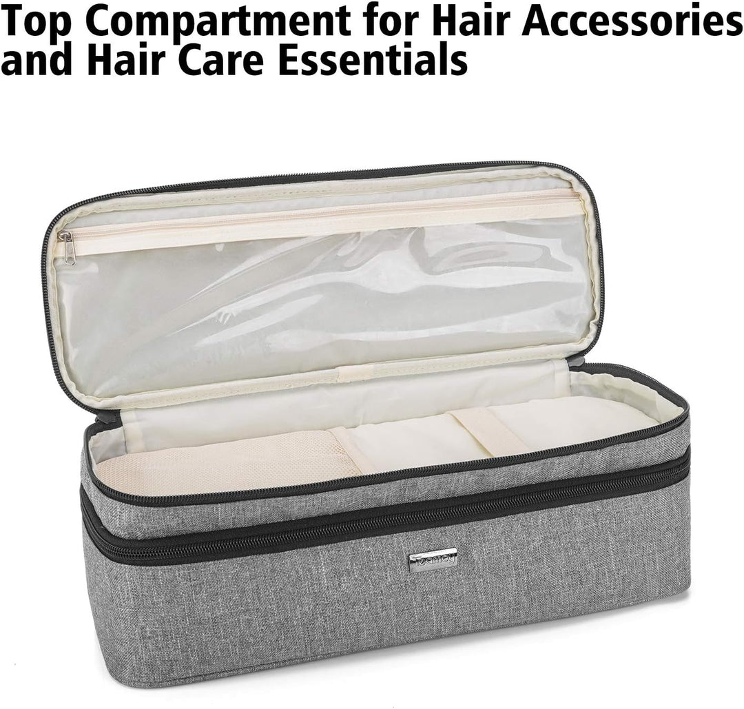 Teamoy Aufbewarhungstasche für Warmluftbürste Haartrockner, Glättender Styler Tragetasche, Reisetasc