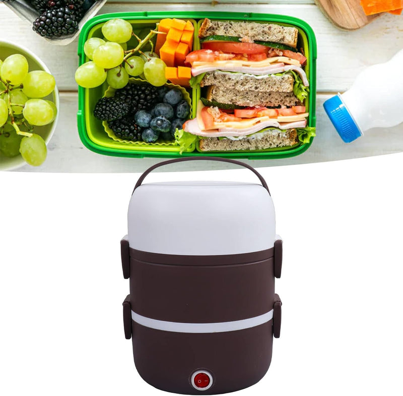 250W Elektrische Lunchbox, 3 Schichten Heizung Lunchbox Eierkocher Tragbare Speisenwärmer Heizung Lu