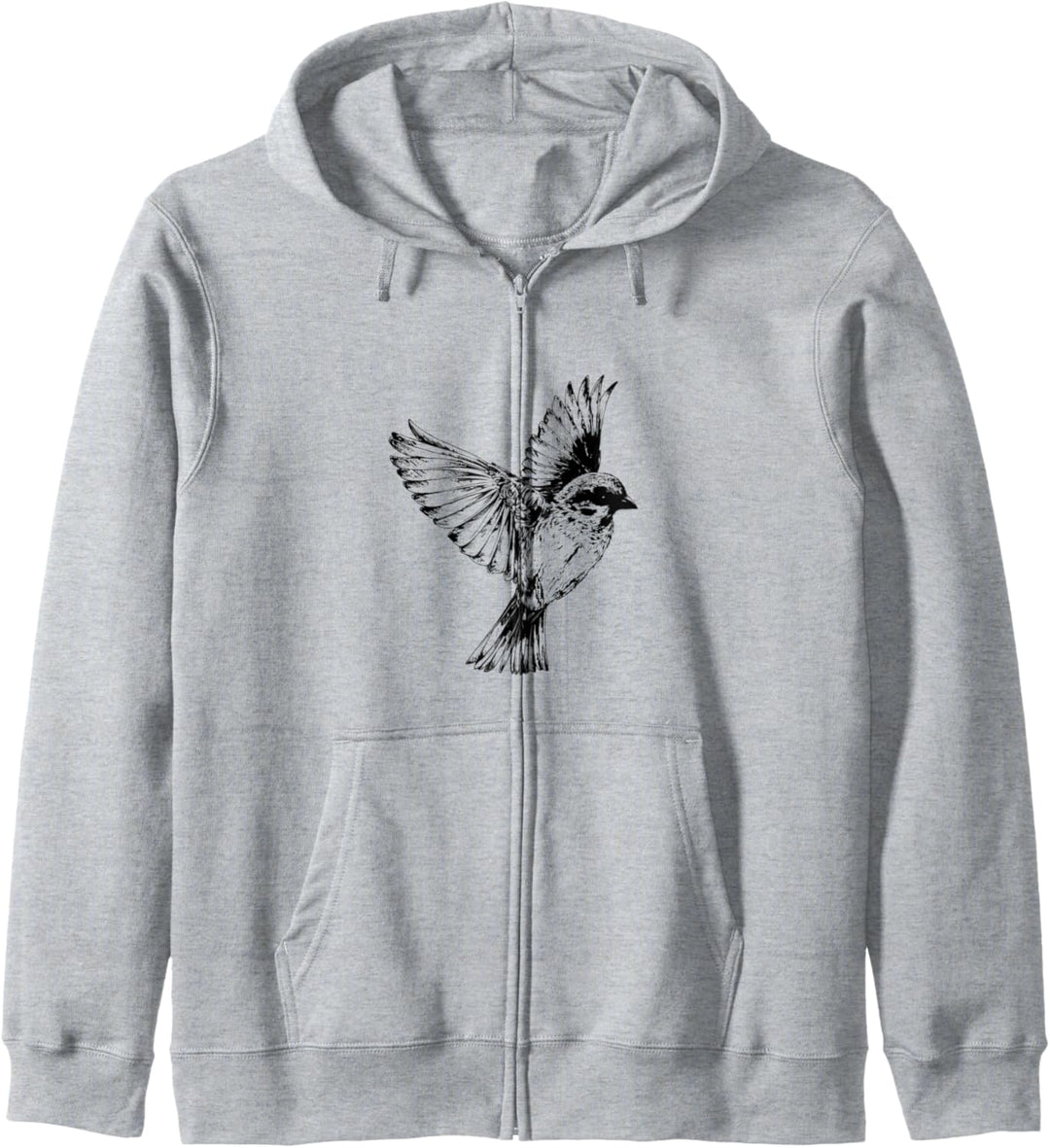 Spatz Hoodie Haussperling Vogel Geschenk Damen Herren sweat Kapuzenjacke